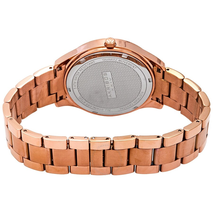 Akribos XXIV Mother of Pearl Dial Rose Gold-Tone Ladies Watch AK954RG