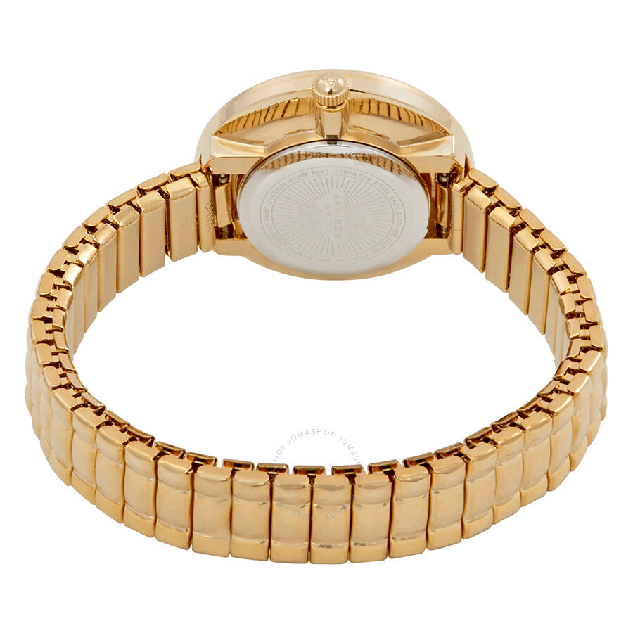 Reloj para mujer Akribos Xxiv con esfera de nácar en tono dorado amarillo AK765YG