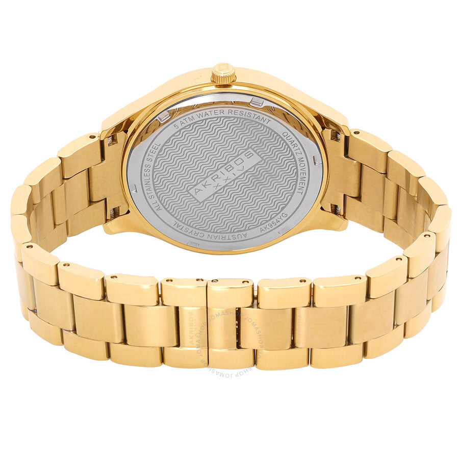 Akribos XXIV Mother of Pearl Gold-tone Ladies Watch AK954YG