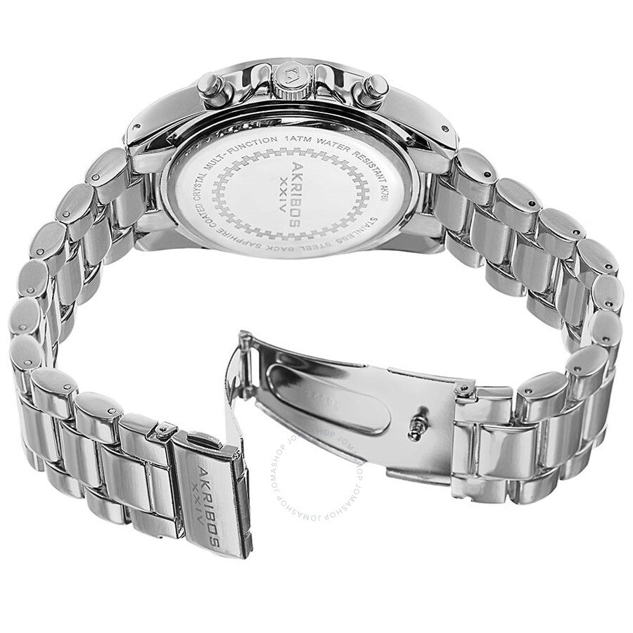 Akribos XXIV Multi-Function Green Dial Ladies Watch AK760SSTQ