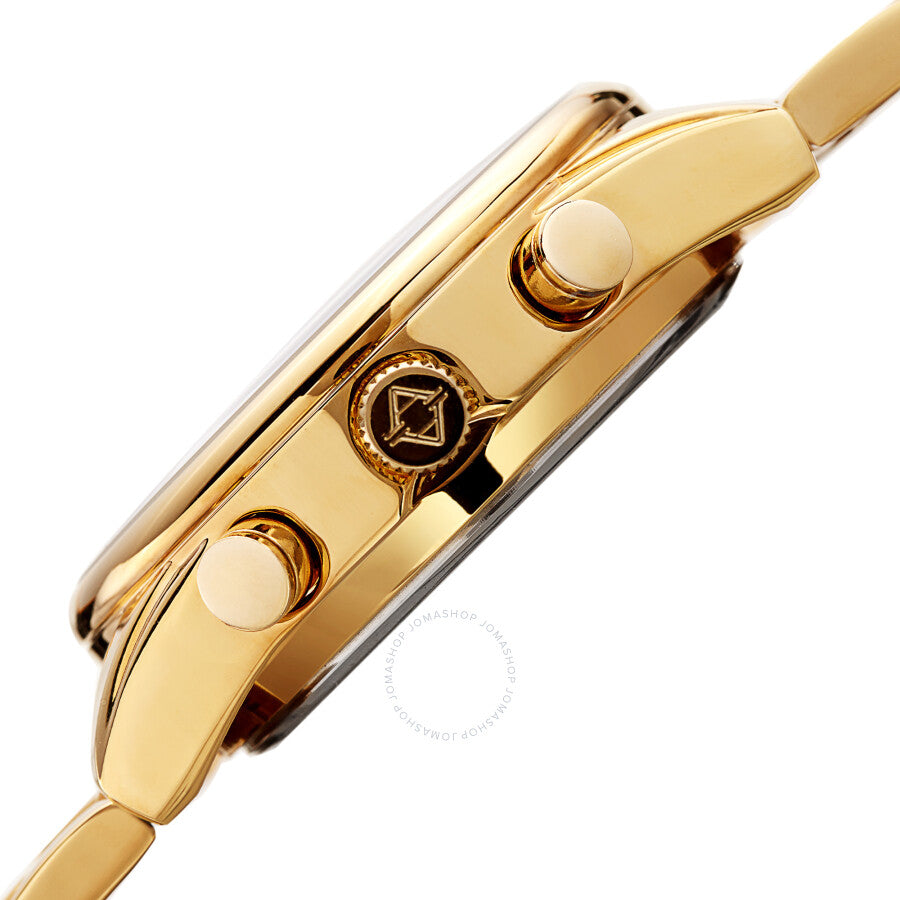 Reloj inteligente Akribos Xxiv de cuarzo con esfera negra para hombre AK1095YGBK