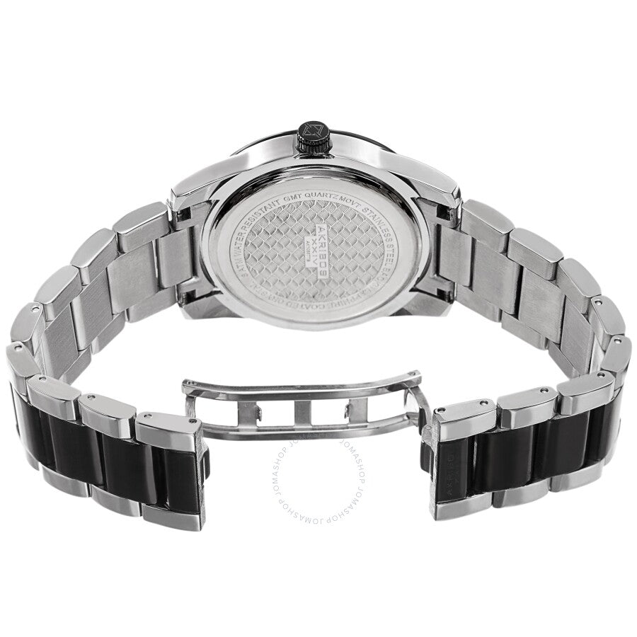 Reloj Akribos Xxiv de cuarzo con esfera negra para hombre AK1055TTB