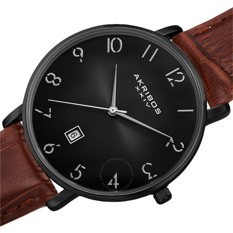 Akribos XXIV Quartz Black Dial Men's Watch AK1077BK