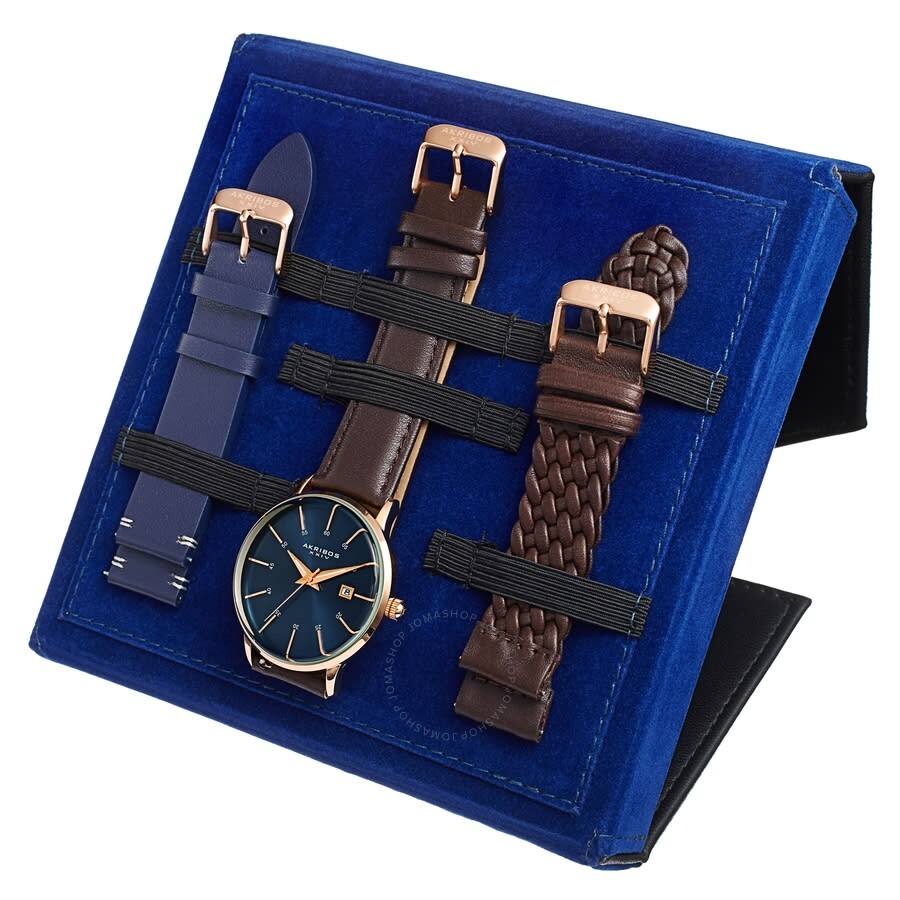 Akribos XXIV Quartz Blue Dial Men's Watch AK1104RGBU-S - The Watches Men & Co