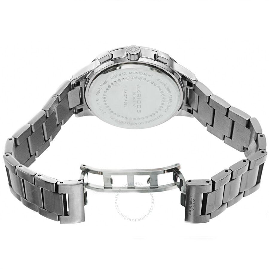 Akribos XXIV Quartz Blue Dial Stainless Steel Men's Watch AK1071SSBU