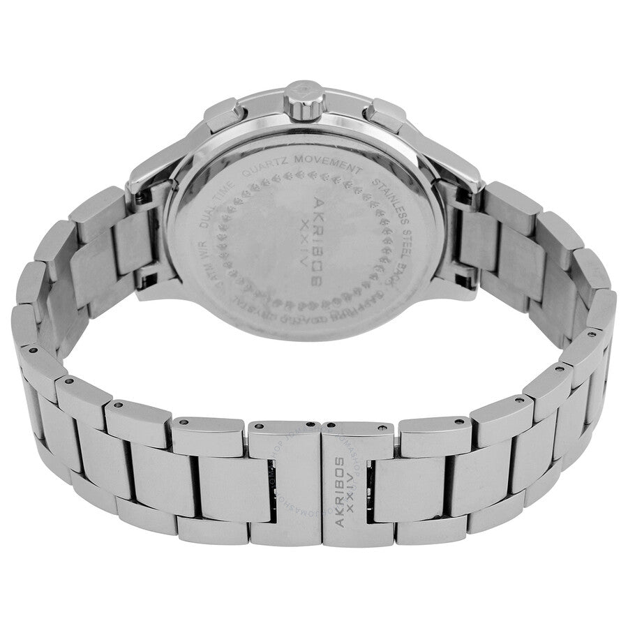 Akribos XXIV Quartz Blue Dial Stainless Steel Men's Watch AK1071SSBU