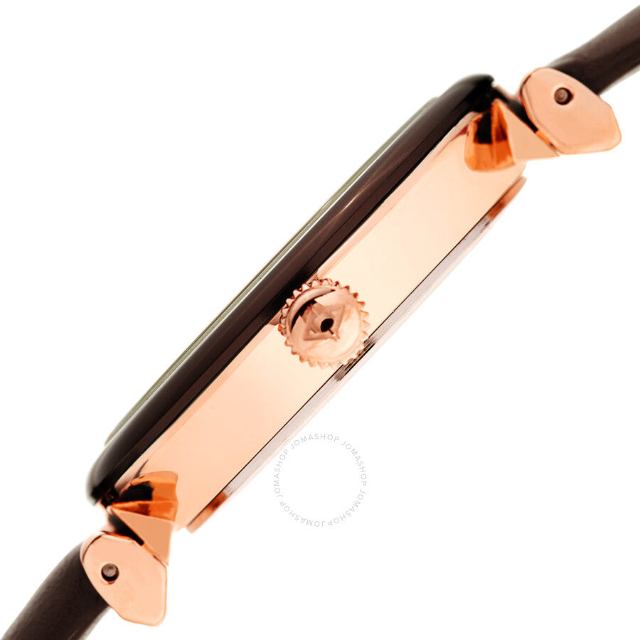 Akribos XXIV Quartz Crystal Brown Dial Ladies Watch AK1035BR