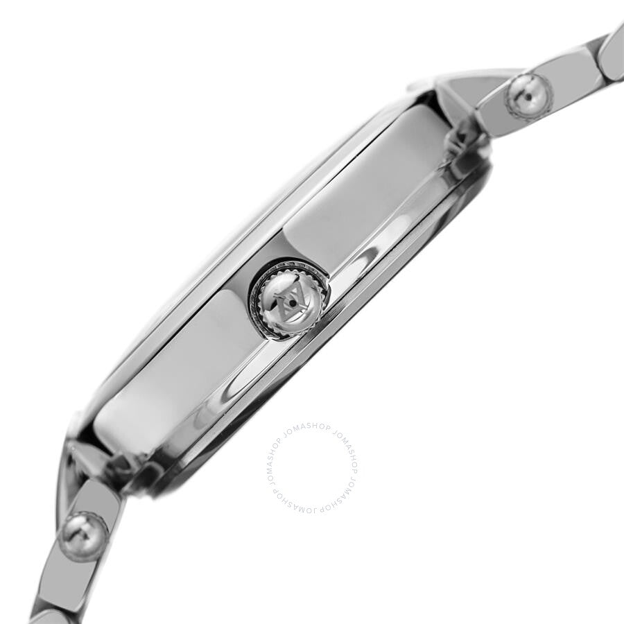 Akribos Xxiv Reloj de cuarzo con esfera rosa y cristal para mujer AK1085PK