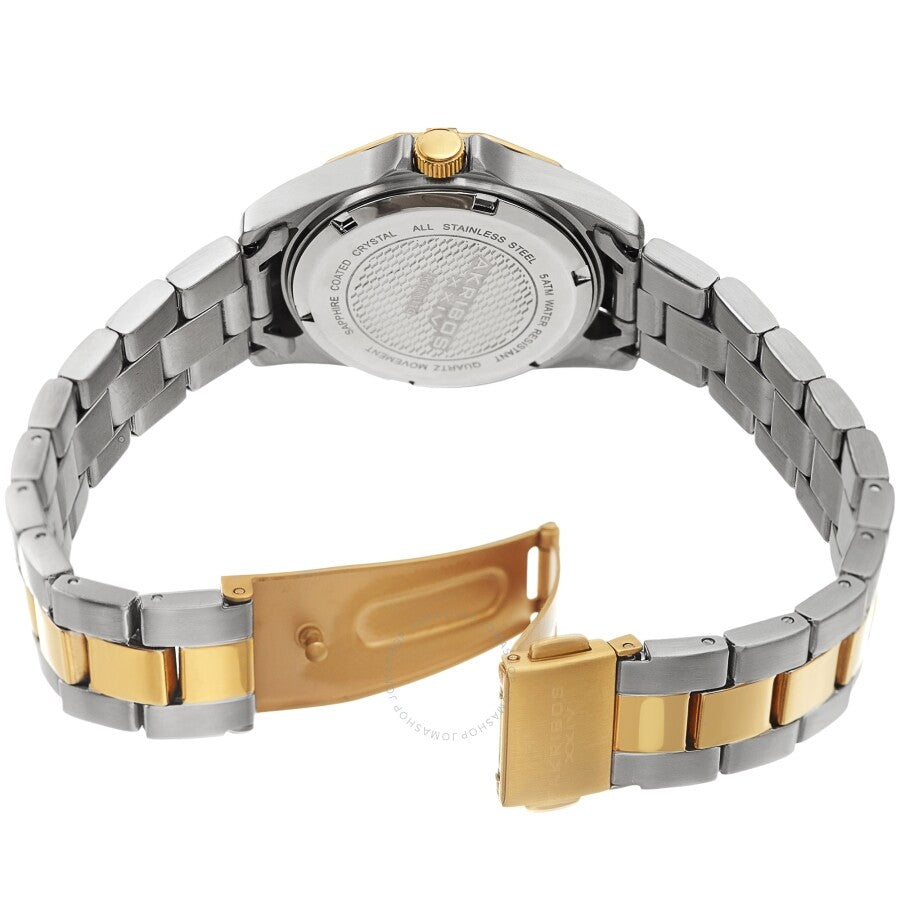 Akribos XXIV Quartz Crystal White Dial Ladies Watch AK1006TTG