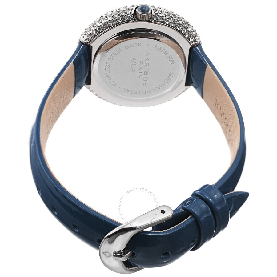Akribos XXIV Quartz Crystal White Dial Ladies Watch AK1049BU
