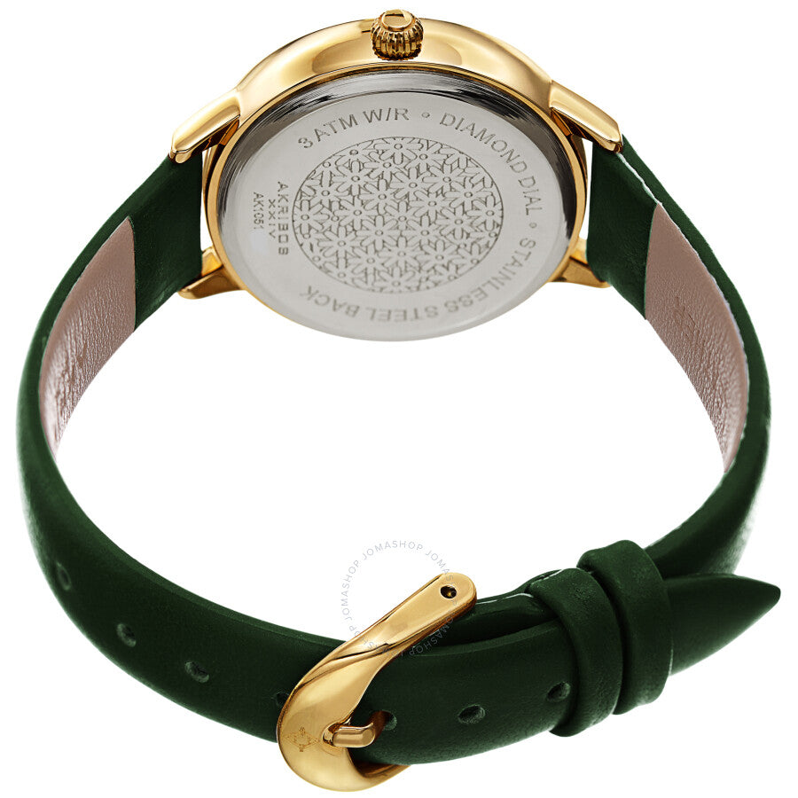 Reloj Akribos Xxiv de cuarzo con esfera plateada y diamantes para mujer AK1051GN