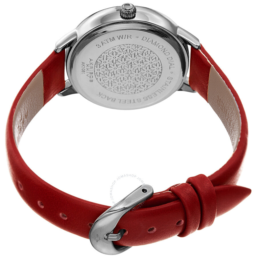 Akribos XXIV Quartz Diamond Silver Dial Ladies Watch AK1051RD