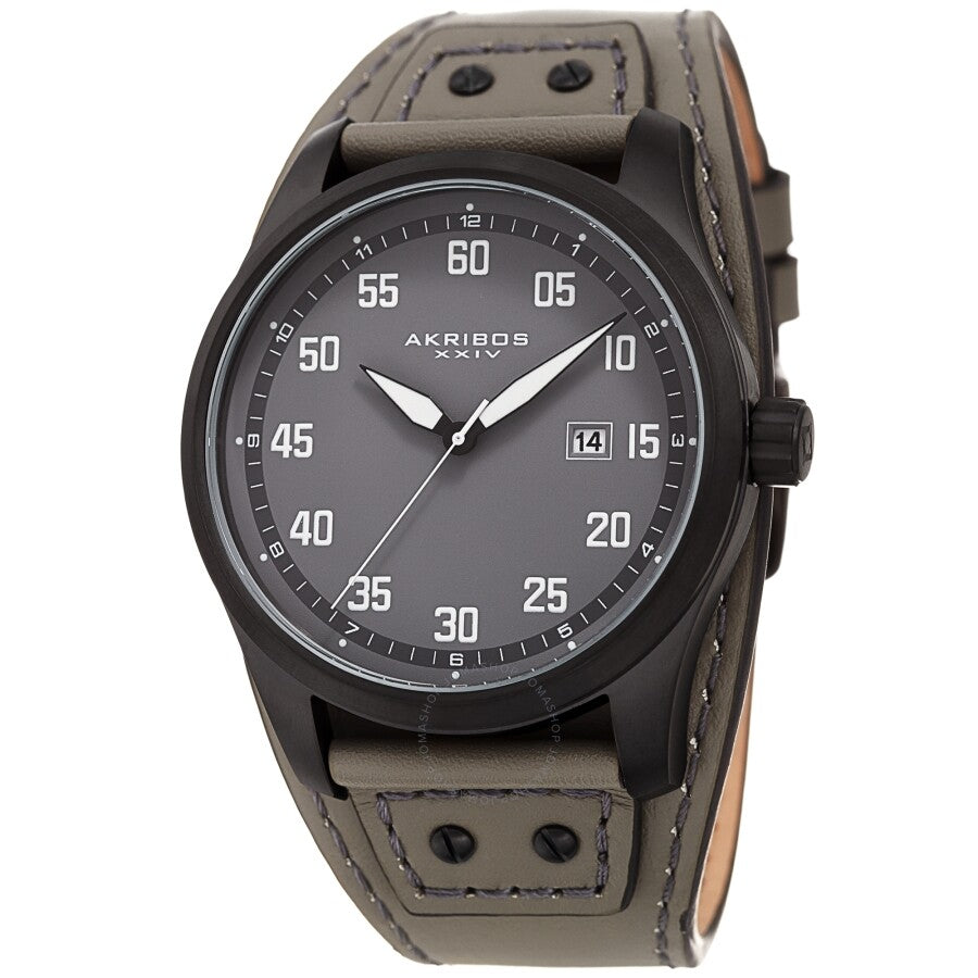 Akribos XXIV Quartz Grey Dial Men's Watch AK1024GN