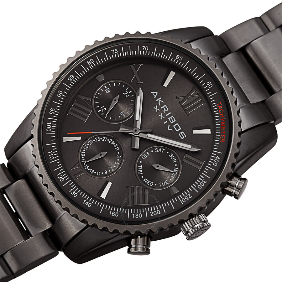 Akribos XXIV Quartz Grey Dial Men's Watch AK1099GN