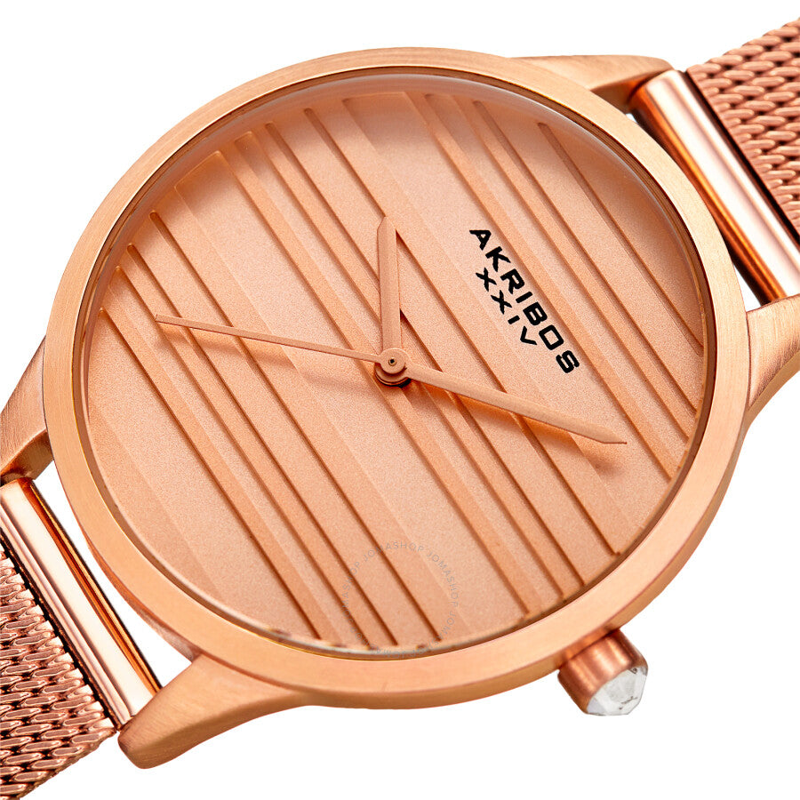 Reloj Akribos Xxiv de cuarzo con esfera rosa para mujer AK1005RG
