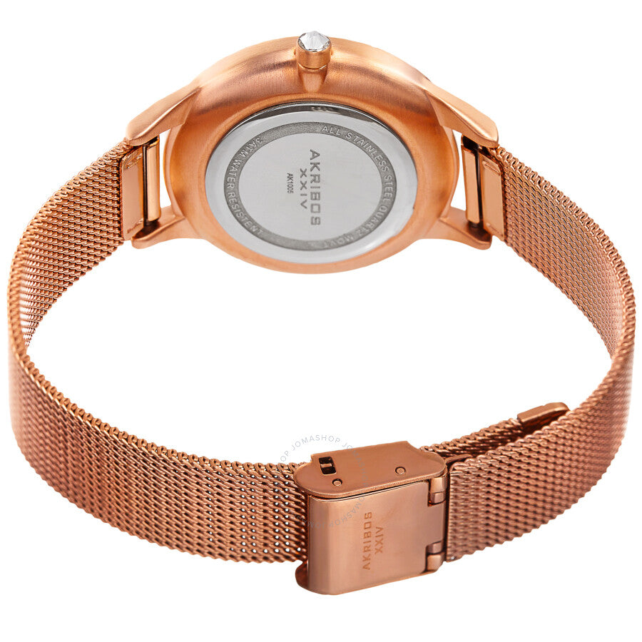 Reloj Akribos Xxiv de cuarzo con esfera rosa para mujer AK1005RG