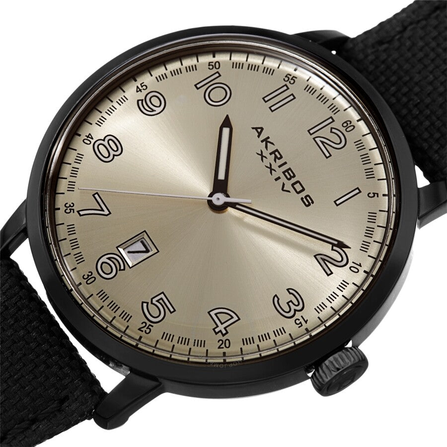 Akribos XXIV Quartz Silver Dial Men's Watch AK1025BK