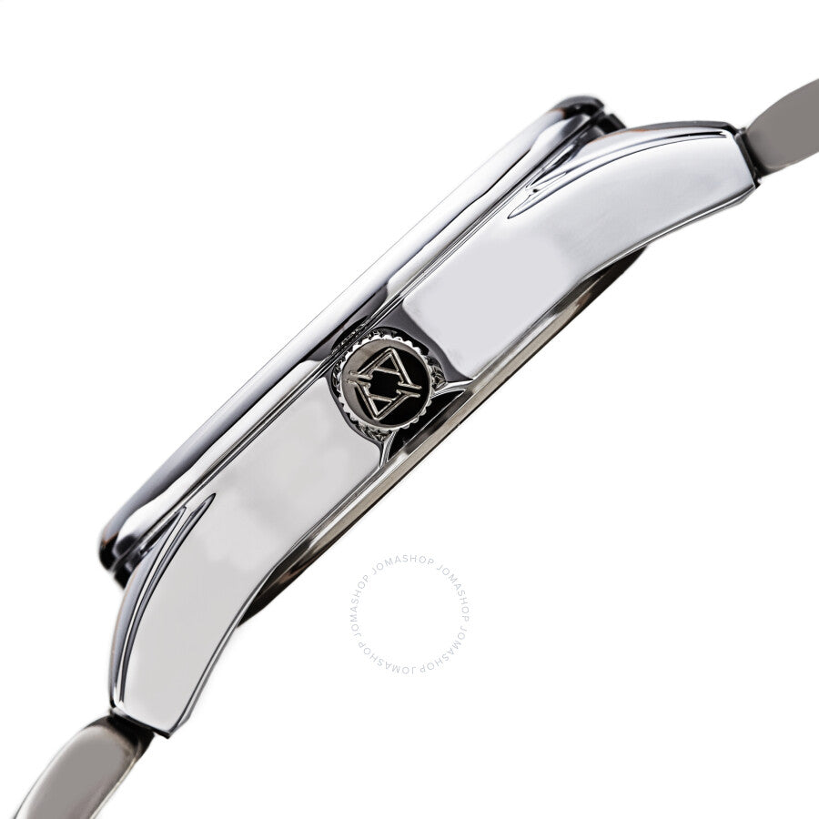 Akribos XXIV Quartz Silver Dial Silver-tone Men's Watch AK1055SS