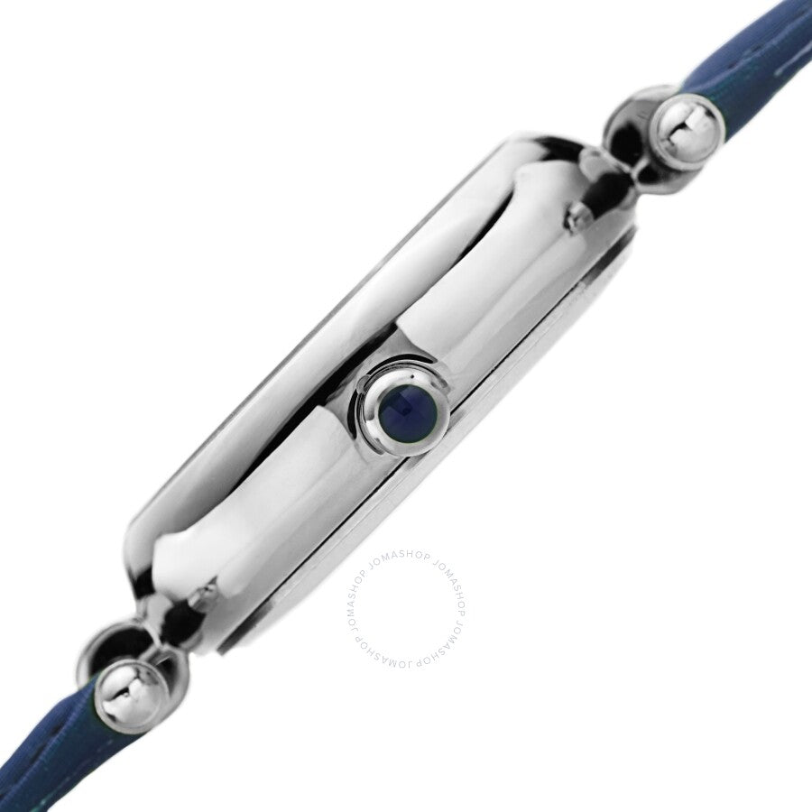 Reloj Akribos Xxiv de cuarzo con esfera blanca y piel azul para mujer AK1070BU