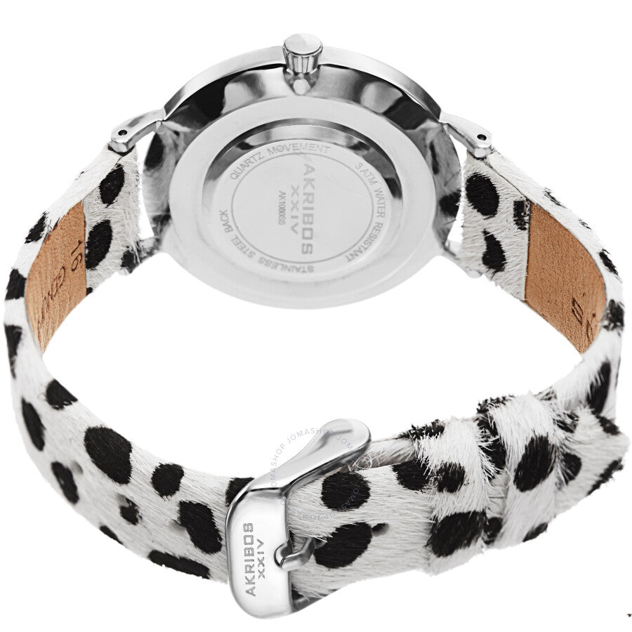 Akribos XXIV Quartz White Dial Ladies Watch AK1080SS