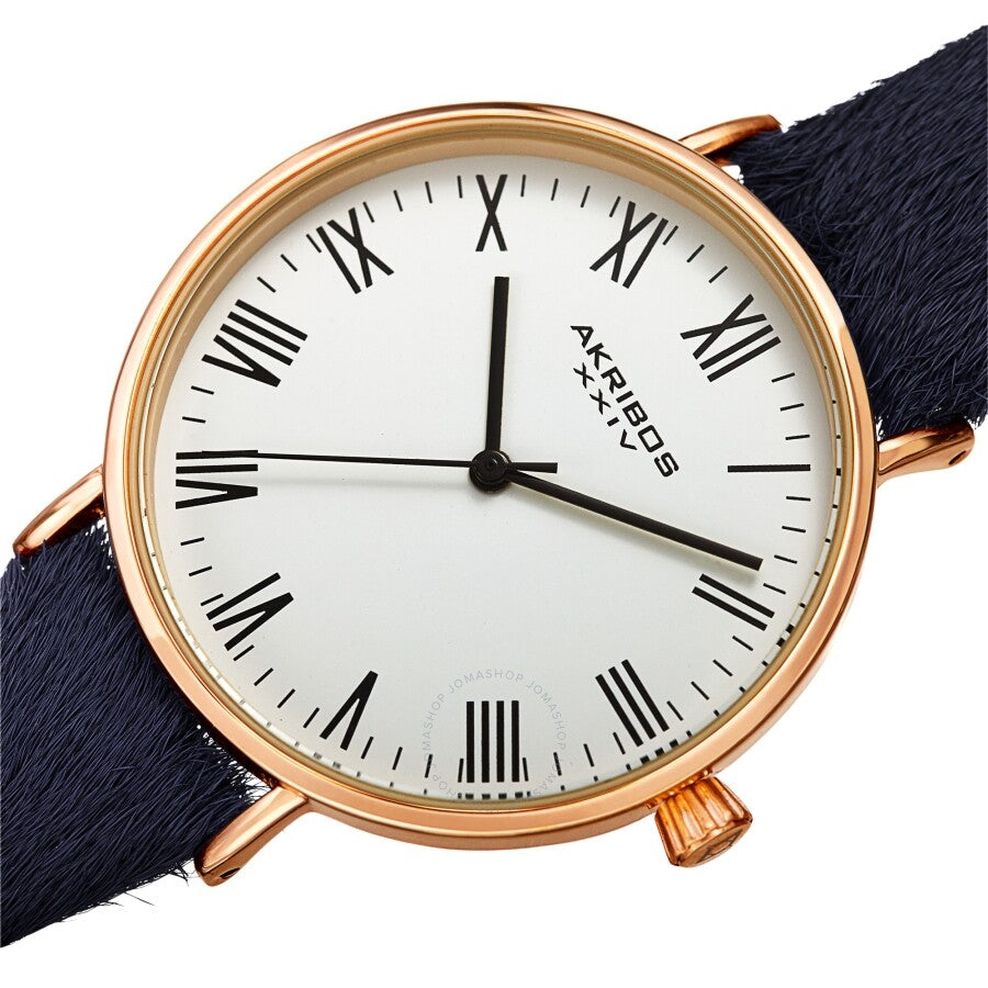 Akribos XXIV Quartz White Dial Ladies Watch AK1081BK