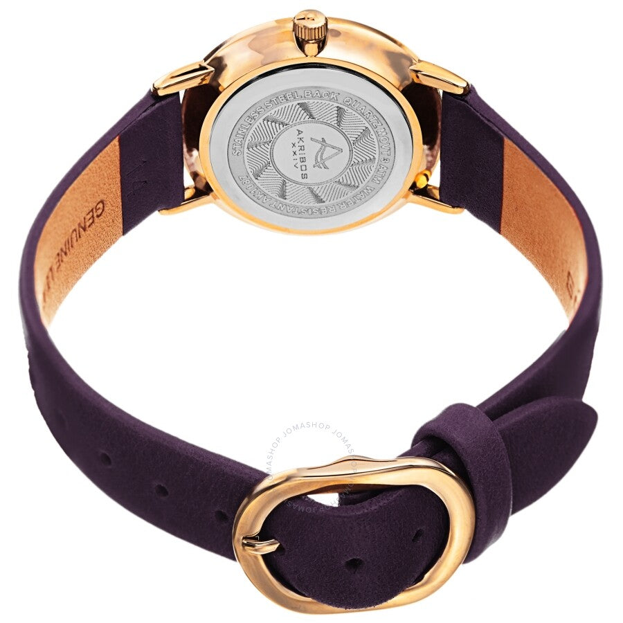 Akribos XXIV Quartz White Dial Ladies Watch AK1087PU