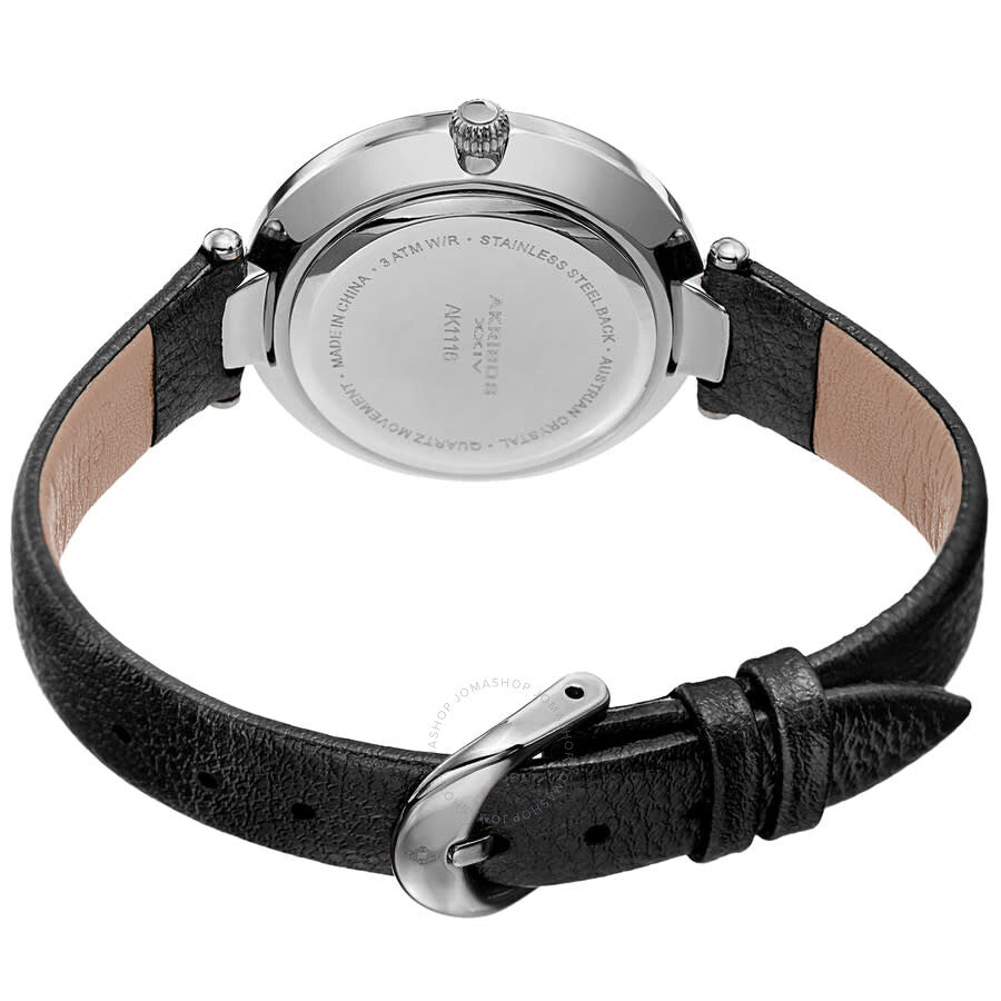 Akribos XXIV Quartz White Dial Ladies Watch AK1116BK