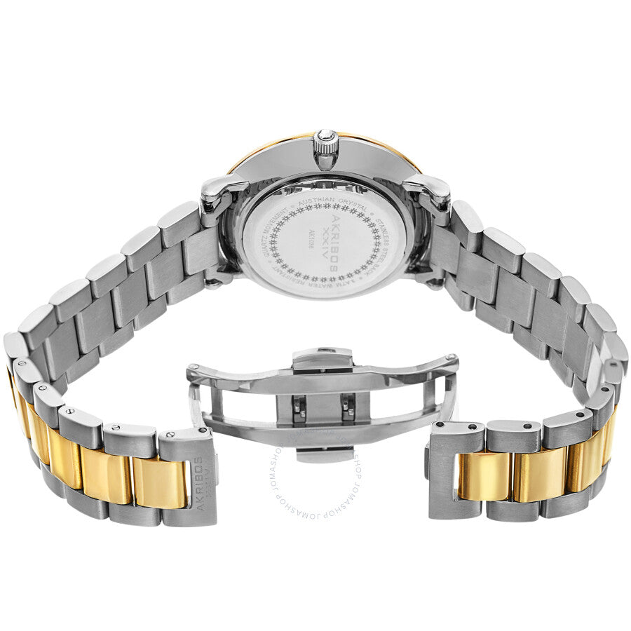Akribos XXIV White Dial Ladies Watch AK1036TTG