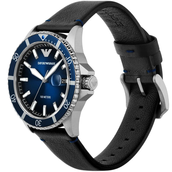 Emporio Armani Silver and Blue Men's Watch - AR11516 AR11516 - Image 2