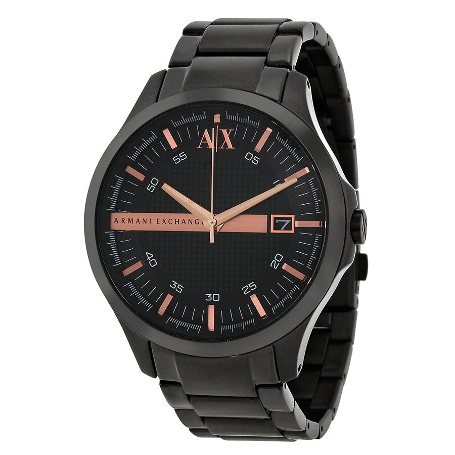 Armani Exchange Hampton Three-Hand Date Black Men's Watch - AX2150
