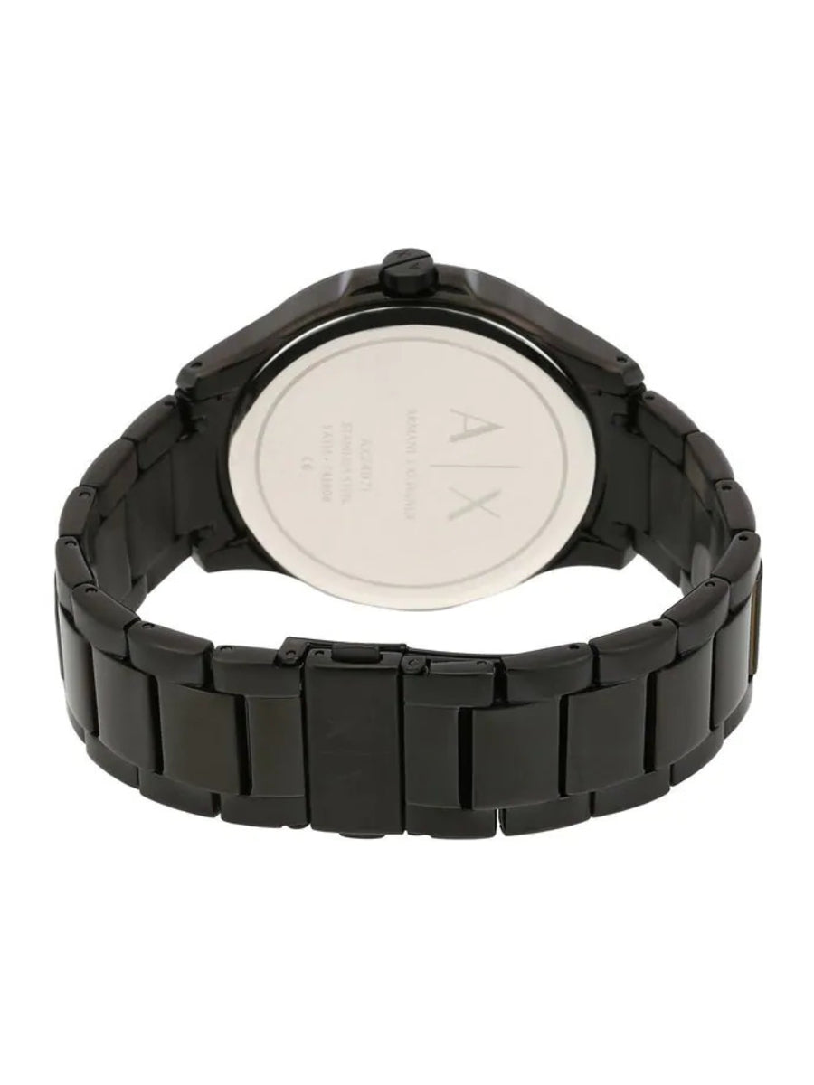 Armani Exchange Reloj de hombre de iones de metal negro AX2407
