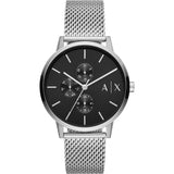Armani Exchange Cayde Silver Mesh Men's Watch - AX2714