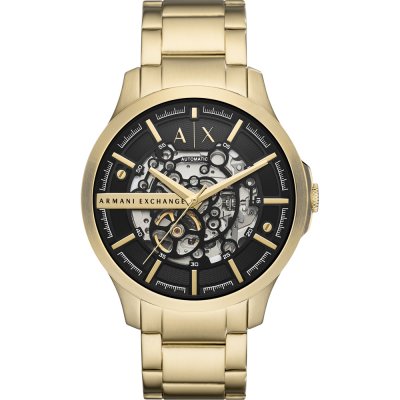Armani Exchange Hampton Automatic All Gold Watch - AX2419