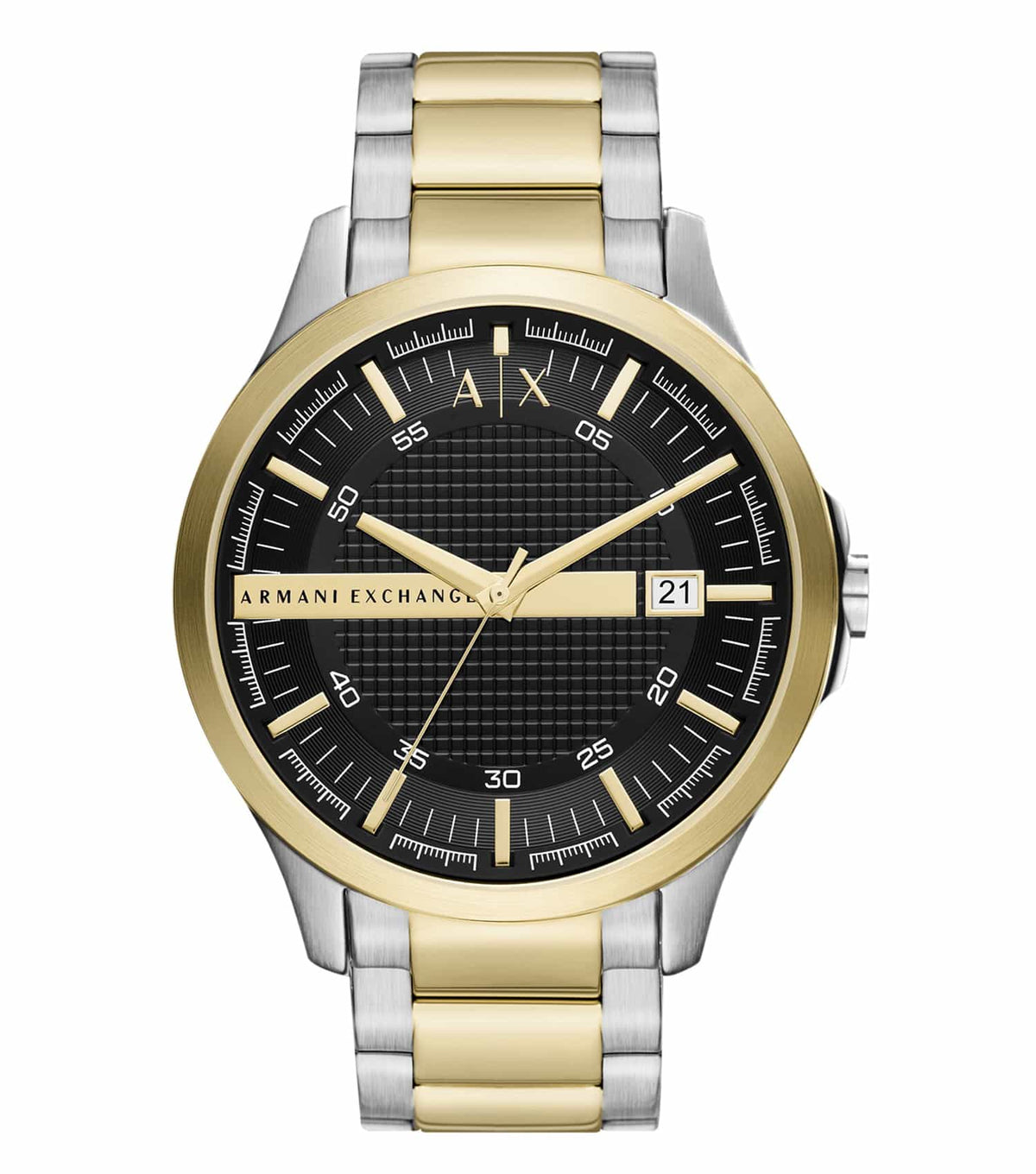 Armani Exchange Hampton Date black Dial Two-Tone  Watch - AX2453