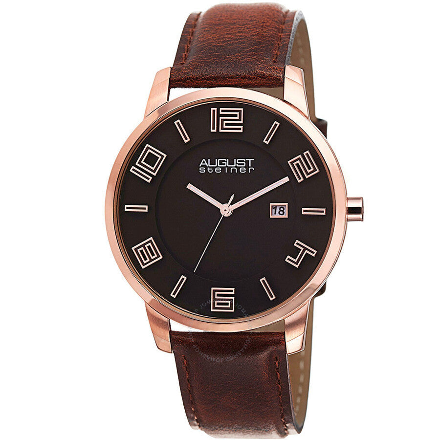 August Steiner Black Men's Watch AS8108RG - The Watches Men & Co
