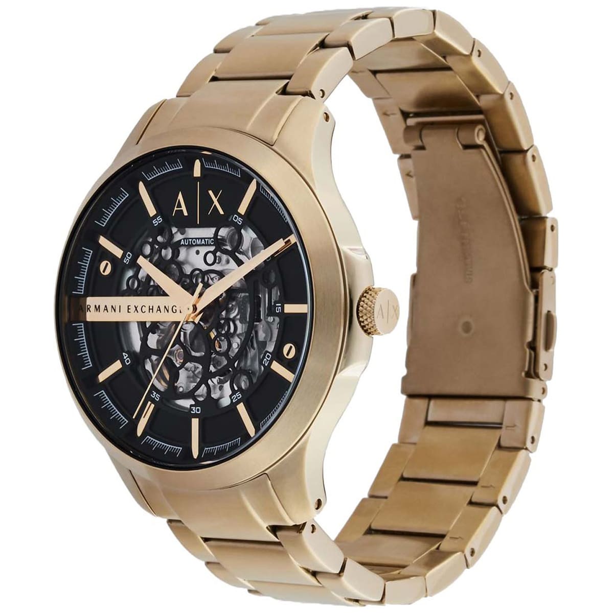Armani Exchange Hampton Automatic All Gold Watch - AX2419