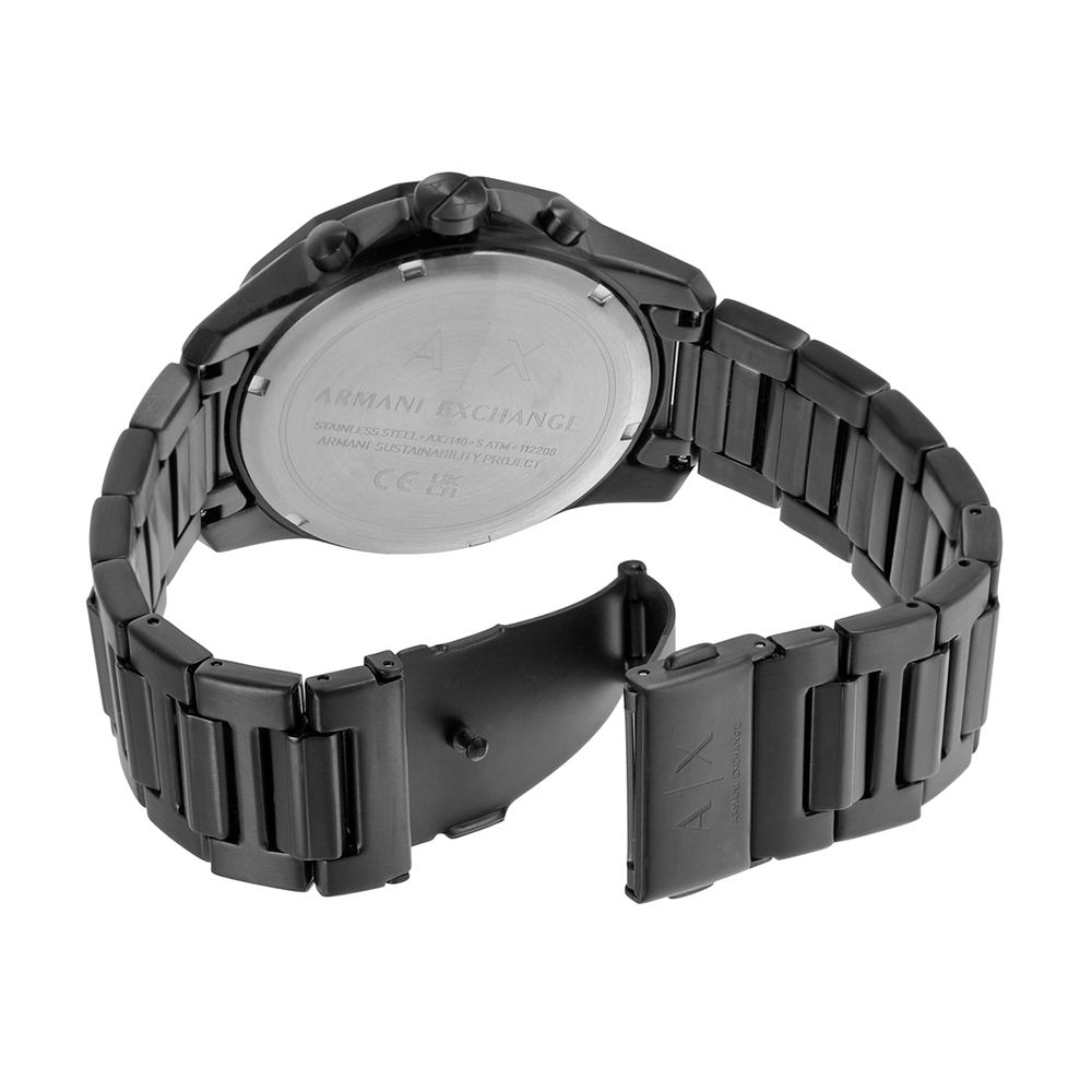 ARMANI EXCHANGE　 HYBRID SMARTWATCH ブラック Armani Exchange's first hybrid smartwatch has rugged good