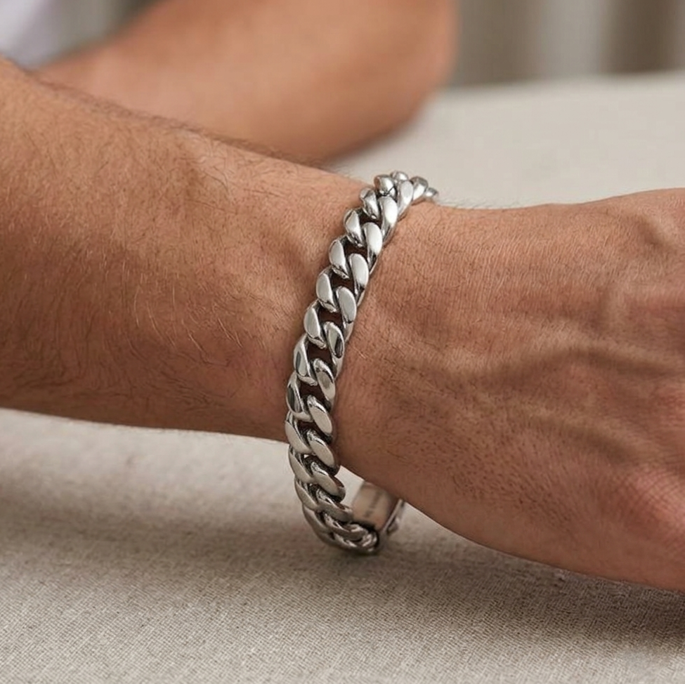 Big Daddy 8MM Cuban Link Stainless Steel Bracelet