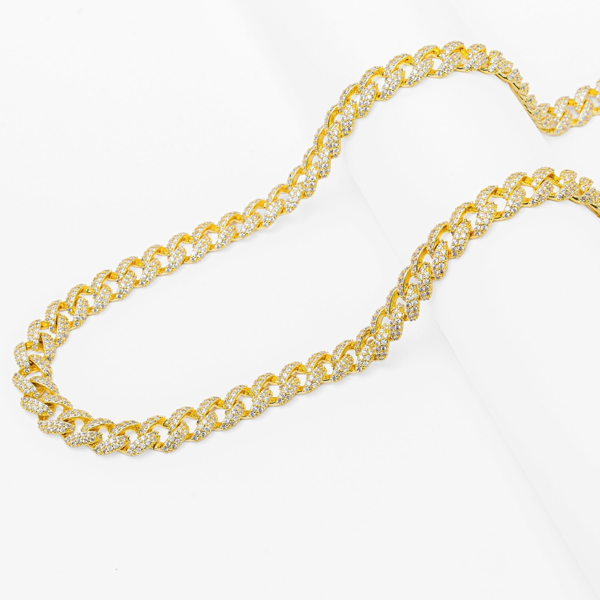 Big Daddy 9MM Diamond Curb Cuban Gold Chain - Chain