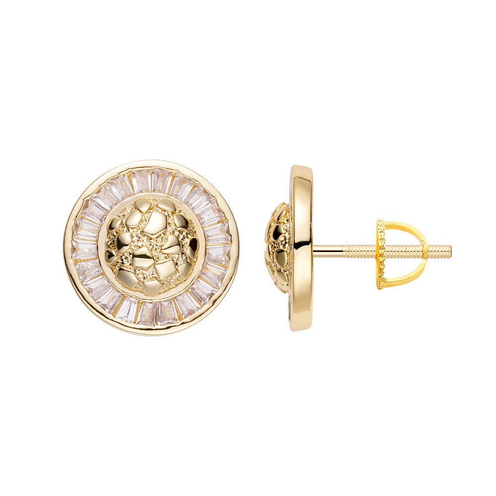 أقراط ماسية كبيرة الحجم بتصميم باغيت