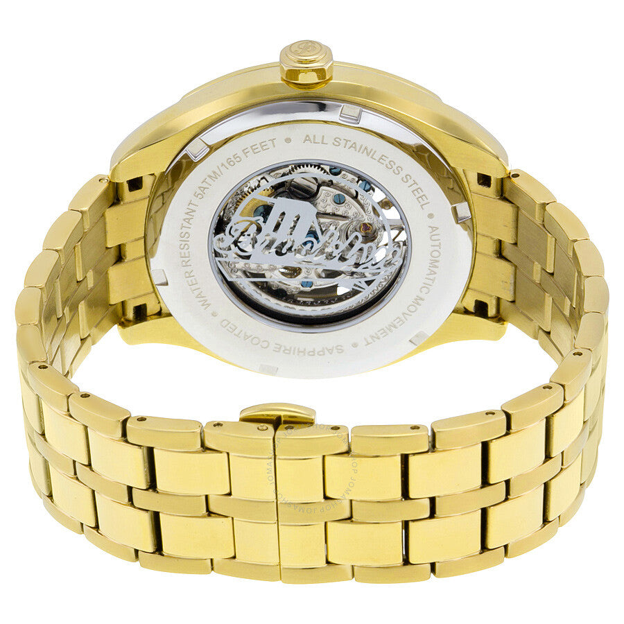Brooklyn Dunham Skeleton Reloj automático para hombre con esfera de marfil 202-M2372