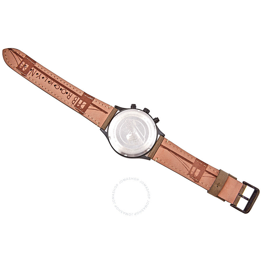 Brooklyn Watch Co. Bedford Brownstone II Quartz Blue Dial Men's Watch 307-BLU-5