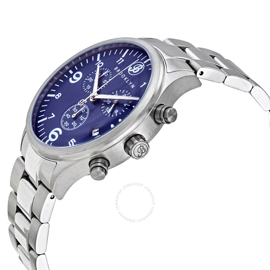 Brooklyn Watch Co. Bedford Brownstone II Quartz Blue Dial Men's Watch 308-BLU-2