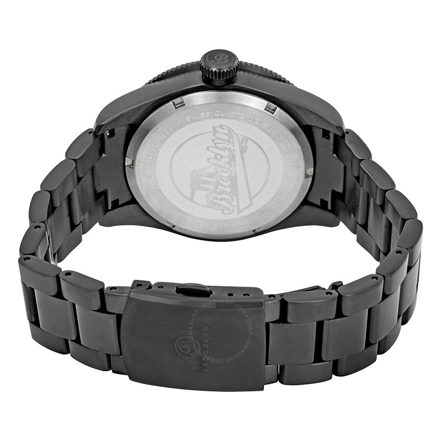 Brooklyn Watch Co. Black Eyed Pea Reloj para hombre con esfera verde 306-D-88-BB-BLK