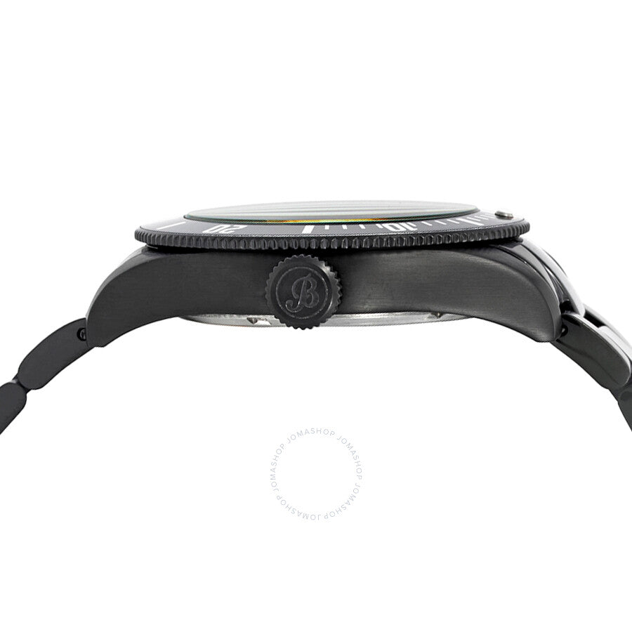 Brooklyn Watch Co. Black Eyed Pea Reloj para hombre con esfera verde 306-D-88-BB-BLK