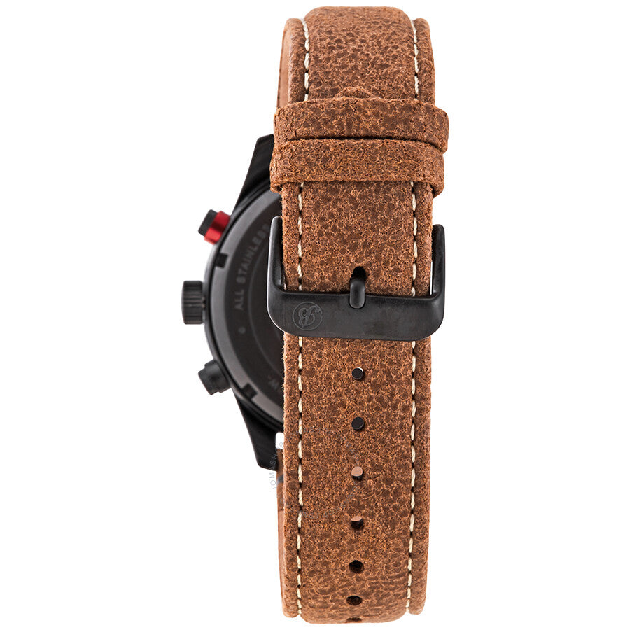 Brooklyn Watch Co. Stuyvesant Quartz Black Dial Men's Watch BW-8128-BQ-01-LBRW