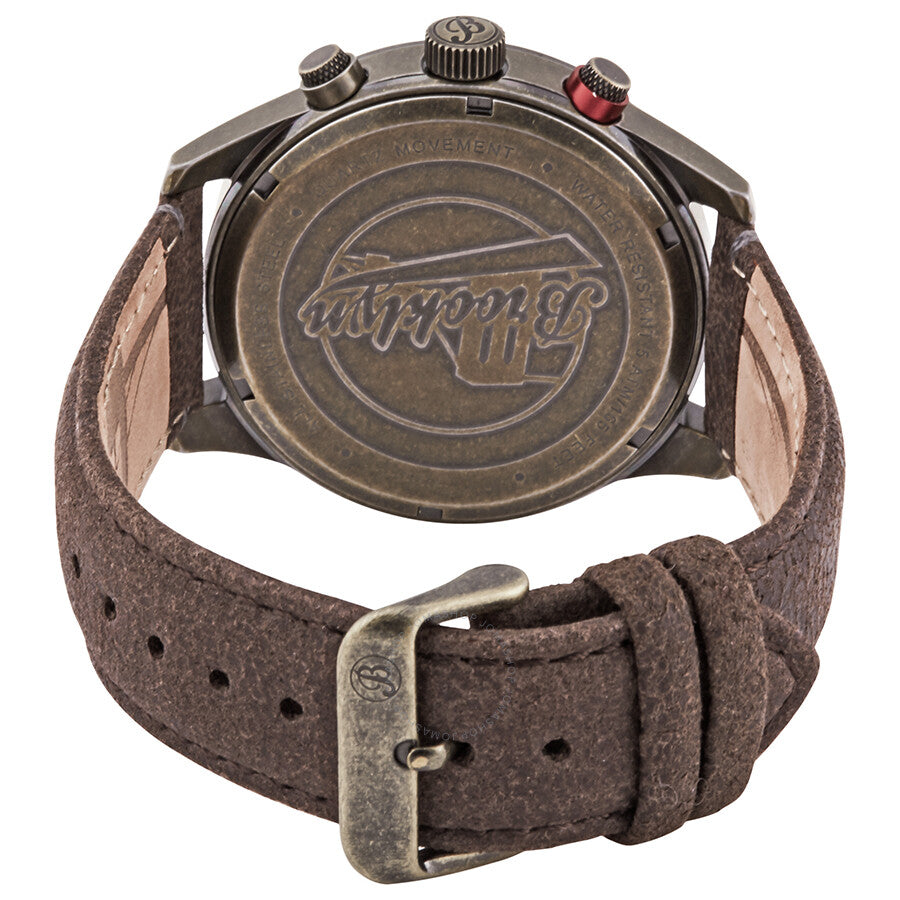 Brooklyn Watch Co. Stuyvesant Quartz Black Dial Men's Watch BW-8128-CQ-014-BRW