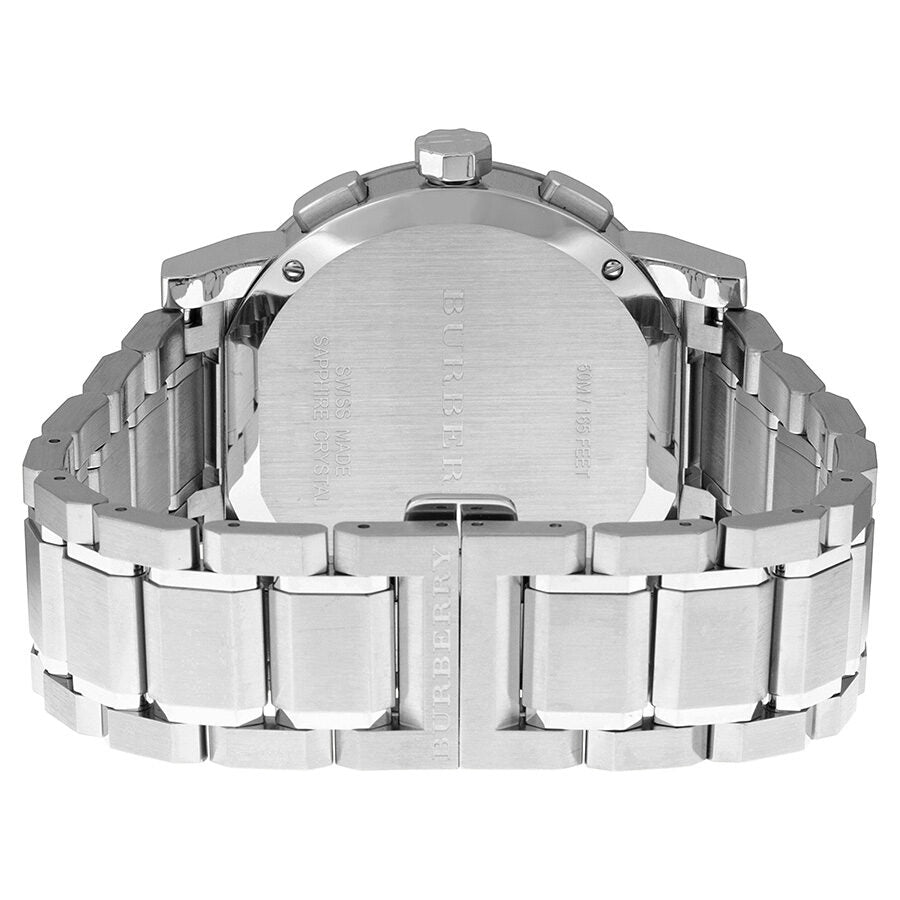 Buy Burberry Black Dial Chronograph Stainless Steel Men's Watch