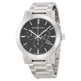 Burberry Black Dial Chronograph Stainless Steel Men's Watch BU9351