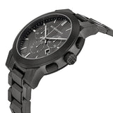Burberry Chronograph Dark Grey Dial Black Ion-plated Men's Watch BU9354